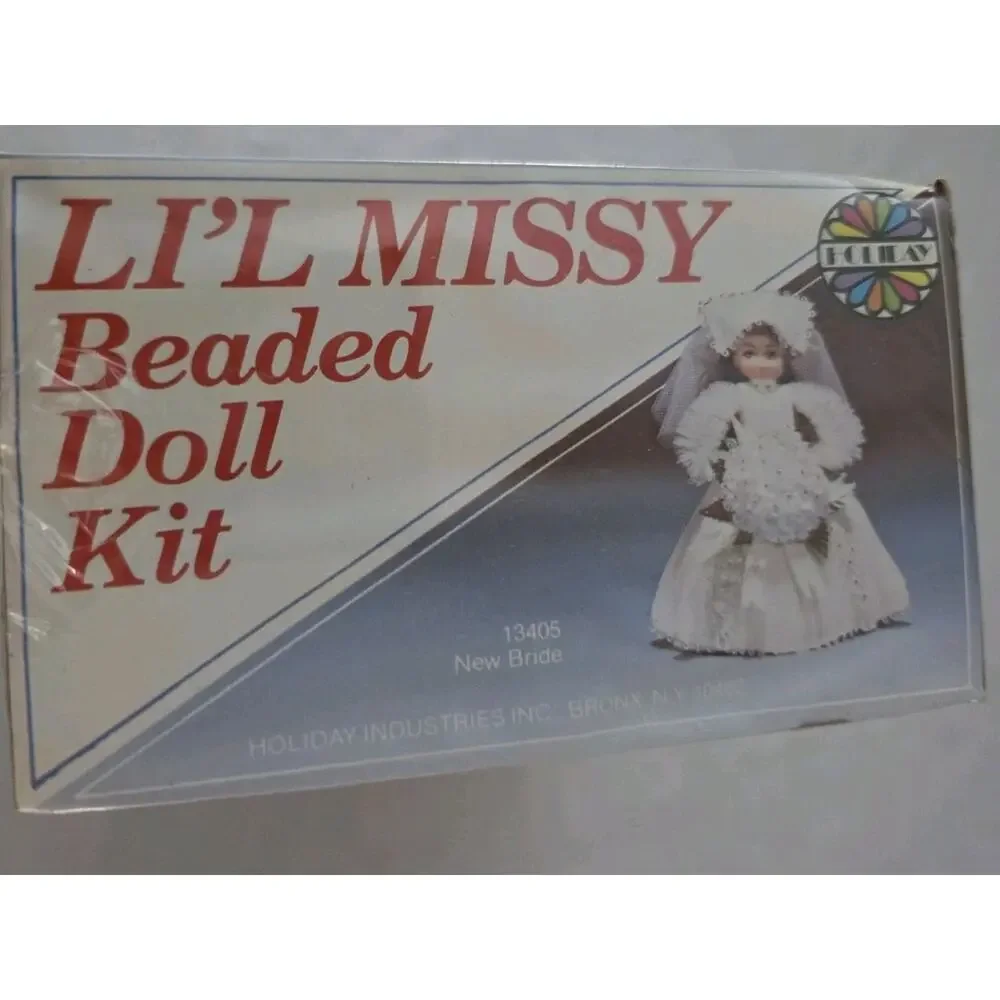 Walco Li'l Missy Beaded Doll Kit Sequin Vintage New Bride #13405